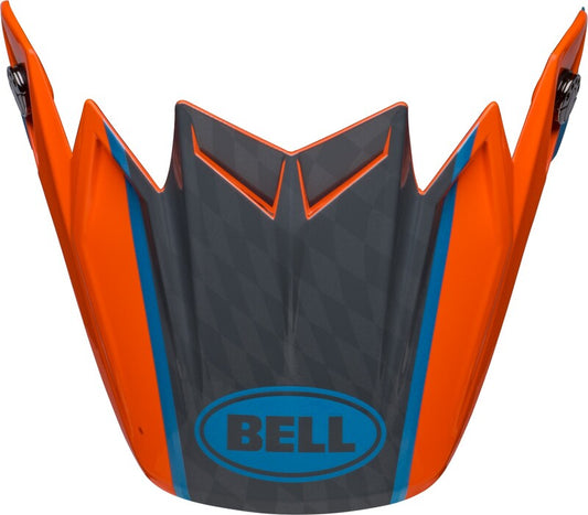 BELL Moto9 Flex SPRITE Off-Road Peak - Sprite Orange/Grey