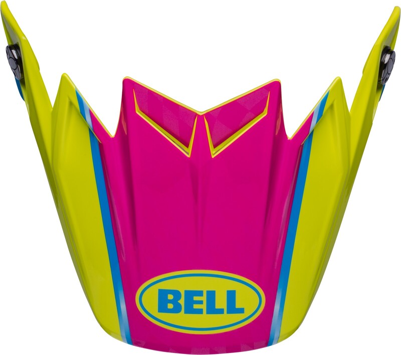 BELL Moto9 Flex SPRITE Off-Road Peak - Sprite Yellow/Magenta