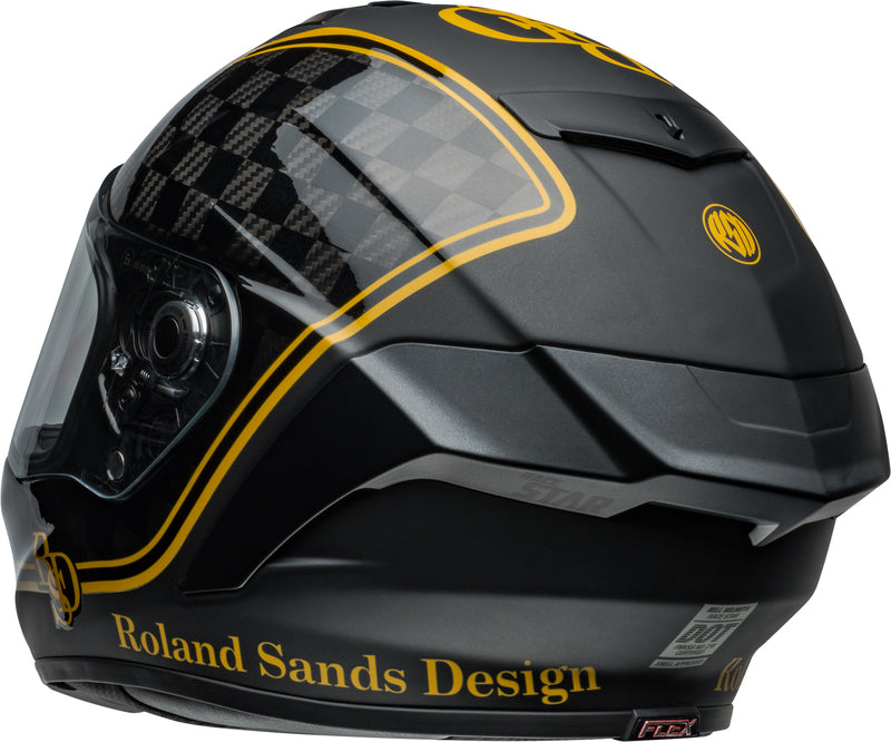 BELL Race Star DLX Flex Helmet - RSD Player Matte/Gloss Black/Gold