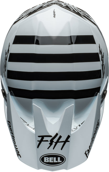 BELL Moto-10 Spherical Helmet - Fasthouse Mod Squad Gloss White/Black