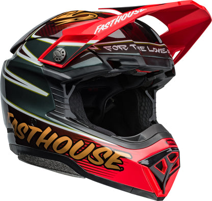 BELL Moto-10 Spherical Helmet - Fasthouse DITD 24 Gloss Red/Gold