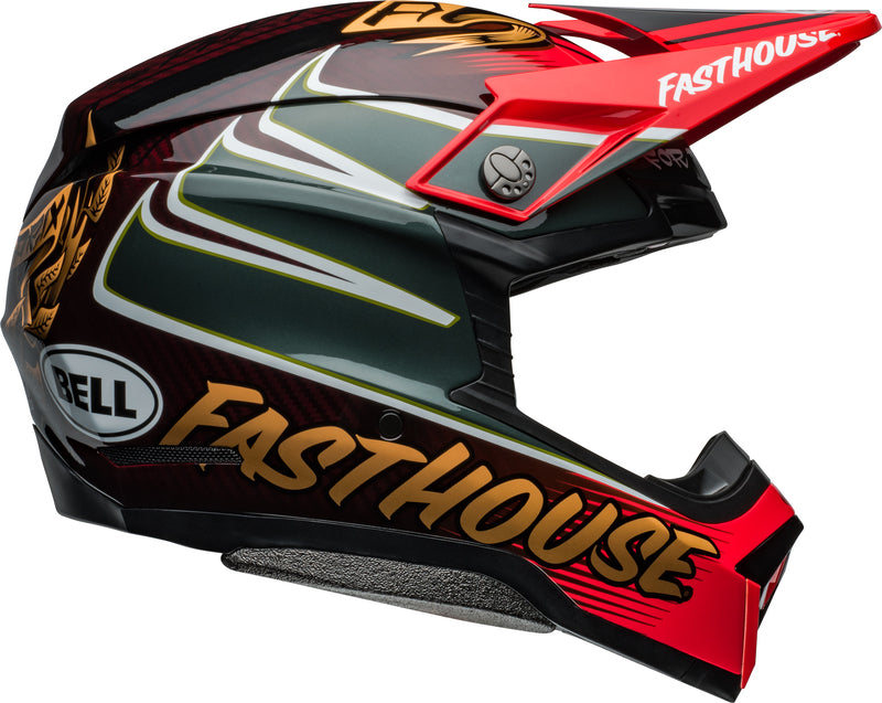 BELL Moto-10 Spherical Helmet - Fasthouse DITD 24 Gloss Red/Gold