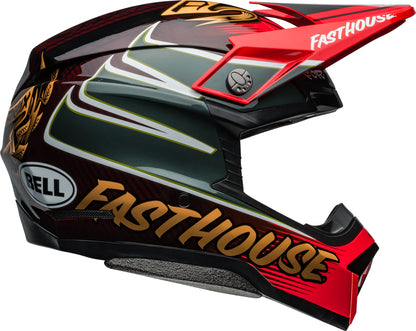 BELL Moto-10 Spherical Helmet - Fasthouse DITD 24 Gloss Red/Gold