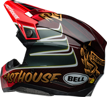 BELL Moto-10 Spherical Helmet - Fasthouse DITD 24 Gloss Red/Gold