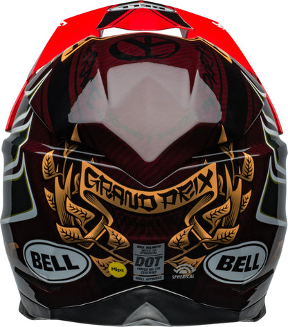 BELL Moto-10 Spherical Helmet - Fasthouse DITD 24 Gloss Red/Gold