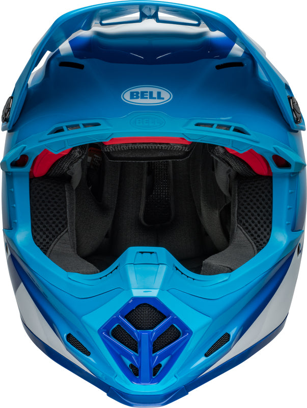 BELL Moto-9S Flex Helmet - Rail Gloss Blue/White