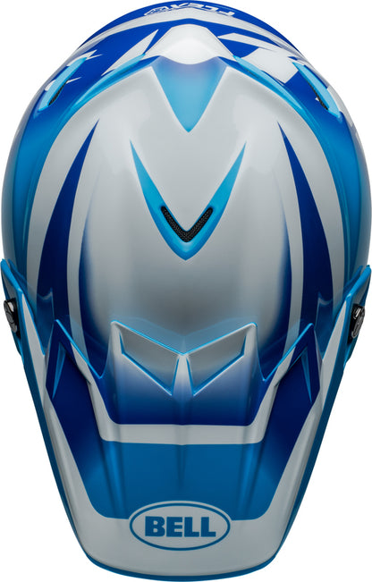 BELL Moto-9S Flex Helmet - Rail Gloss Blue/White