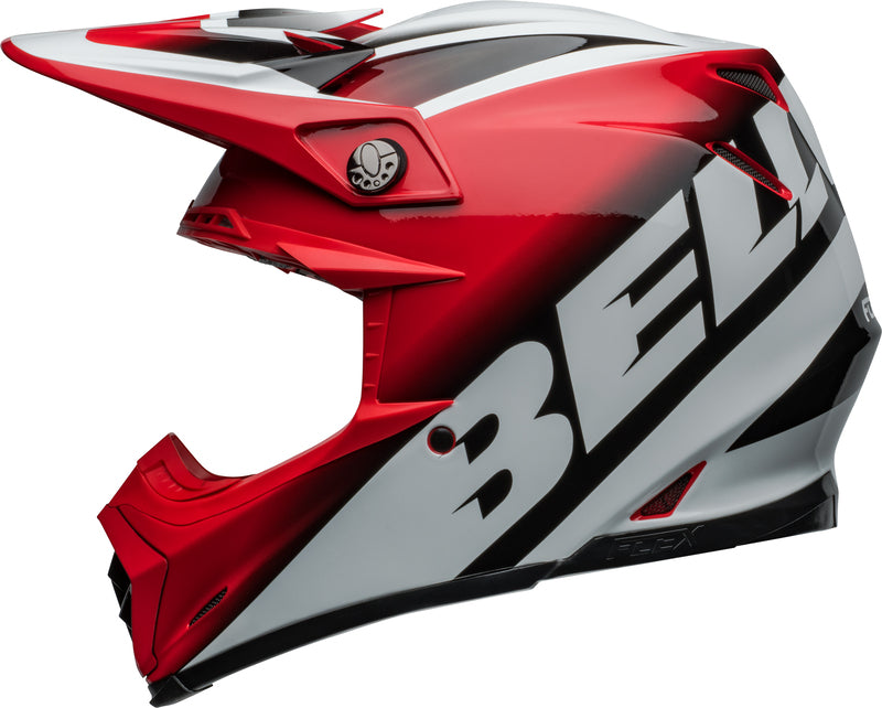 BELL Moto-9S Flex Helmet - Rail Gloss Blue/White