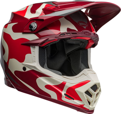 BELL Moto-9S Flex Helmet - Ferrandis Méchant Gloss Red/Silver