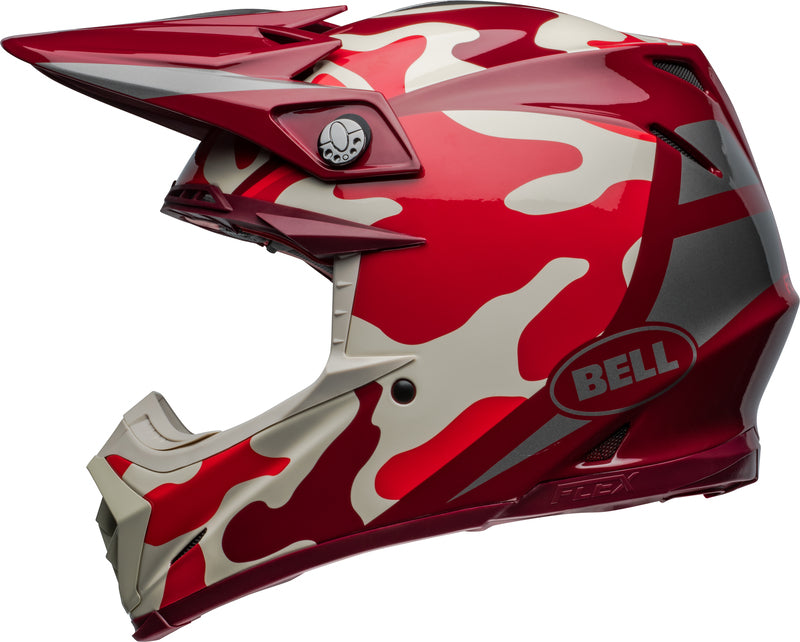 BELL Moto-9S Flex Helmet - Ferrandis Méchant Gloss Red/Silver