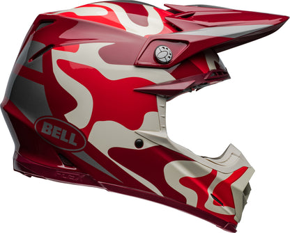 BELL Moto-9S Flex Helmet - Ferrandis Méchant Gloss Red/Silver