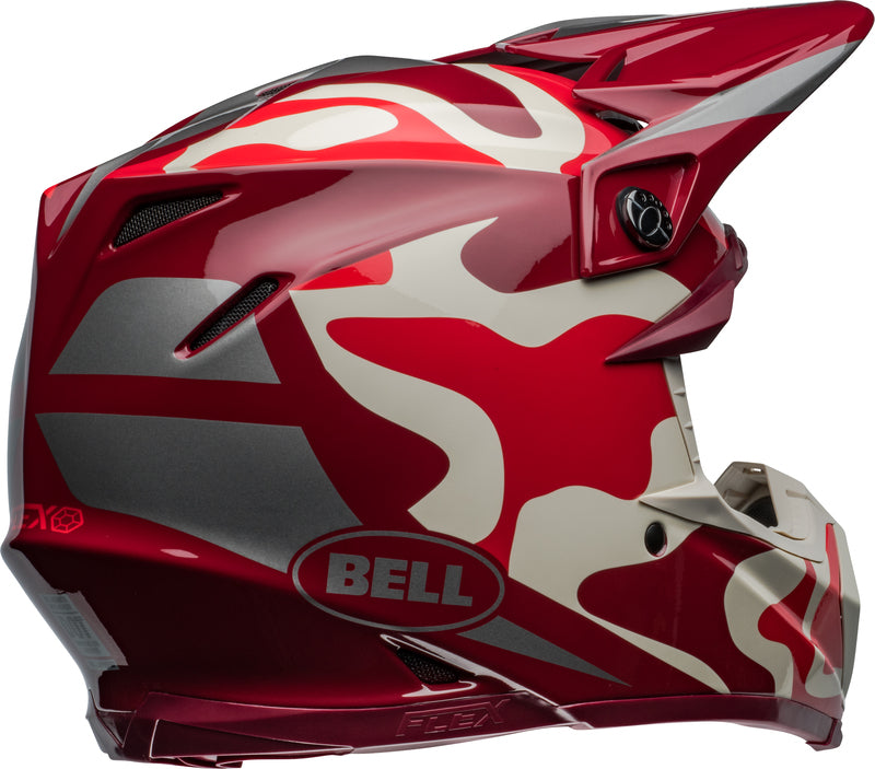 BELL Moto-9S Flex Helmet - Ferrandis Méchant Gloss Red/Silver