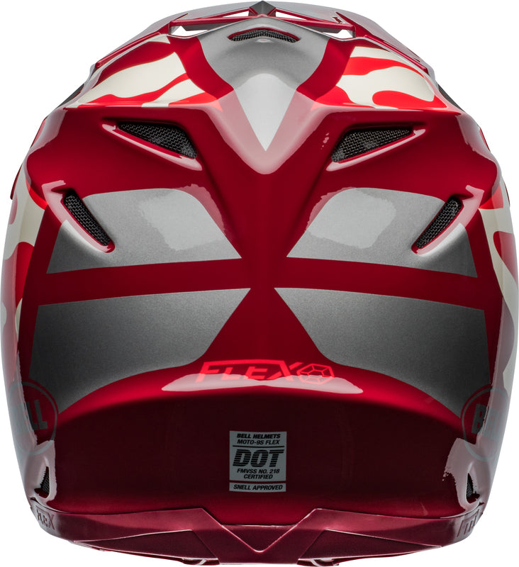 BELL Moto-9S Flex Helmet - Ferrandis Méchant Gloss Red/Silver