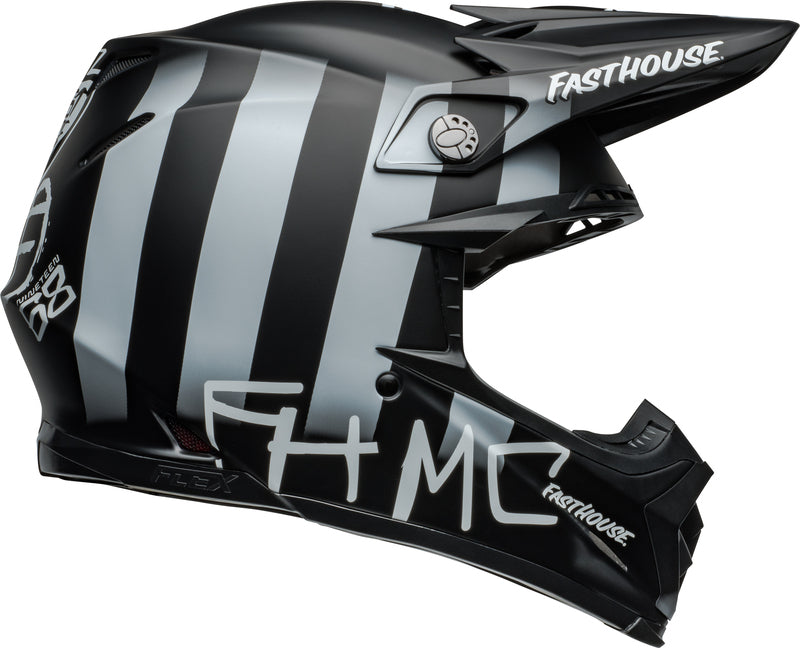 BELL Moto-9S Flex Helmet - Fasthouse MC Core Matte Black/Yellow