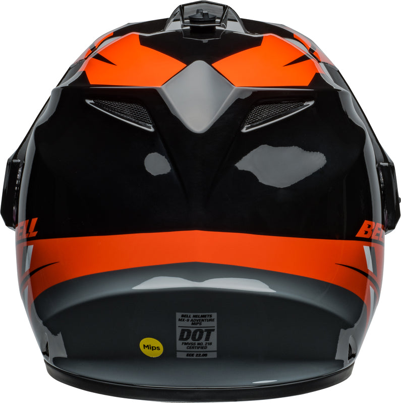 BELL MX-9 Adventure MIPS Helmet - Alpine Gloss Black/Orange