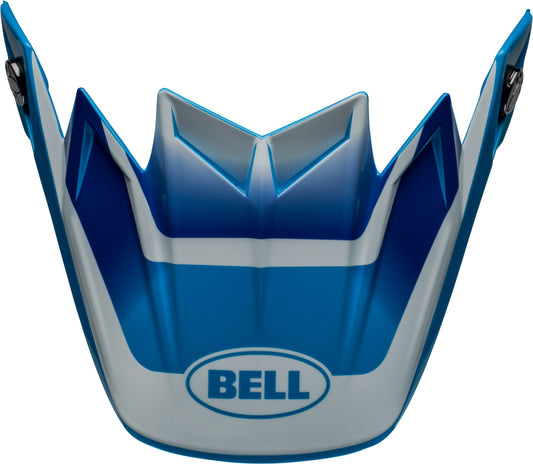 BELL Moto-9S Flex Peak - Rail Gloss Blue/White