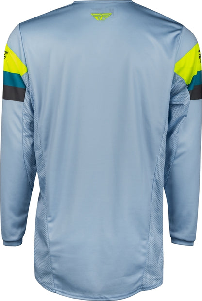 FLY RACING Kinetic Prix Jersey - Bright Blue/Charcoal/Wit