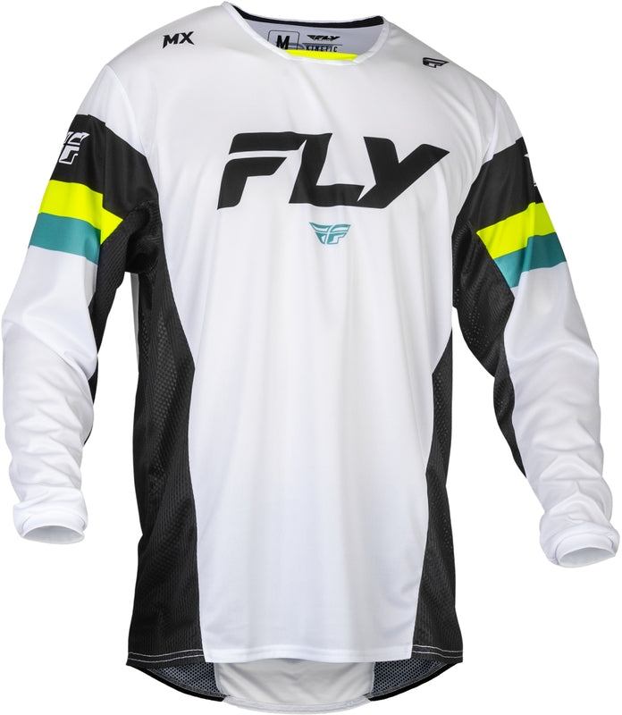 FLY RACING Kinetic Prix Jersey - Bright Blue/Charcoal/White