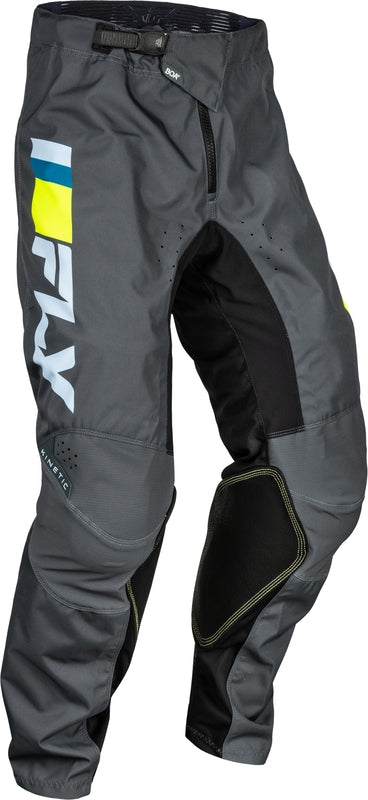 FLY RACING Kinetic Prix Pants - Bright Blue/Charcoal/White