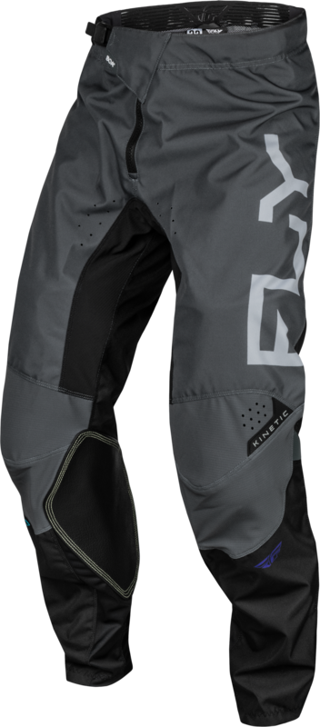 FLY RACING Kinetic Reload Broek - Charcoal/Zwart/Blue Iridium