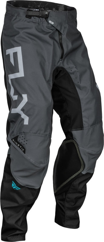 FLY RACING Kinetic Reload Broek - Charcoal/Zwart/Blue Iridium