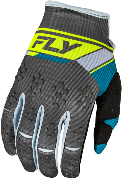 FLY RACING Kinetic Prix Gloves - Lightblue/Charcoal