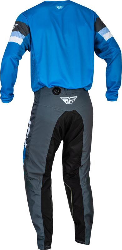 FLY RACING Kinetic Prix Youth Children's size pants - Bright Blue/Charcoal/White