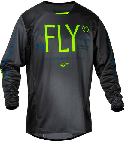 FLY RACING Kinetic Prodigy Children's size jersey - Black/Light Grey