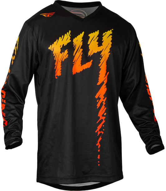 FLY RACING F-16 Children's size jersey - Black/Yellow/Orange