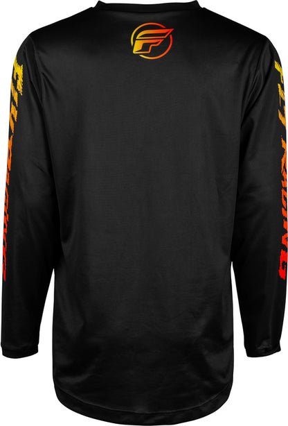 FLY RACING F-16 Children's size jersey - Black/Yellow/Orange