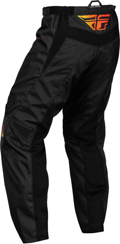 FLY RACING F-16 Youth Children's mat pants - Black/Yellow/Orange