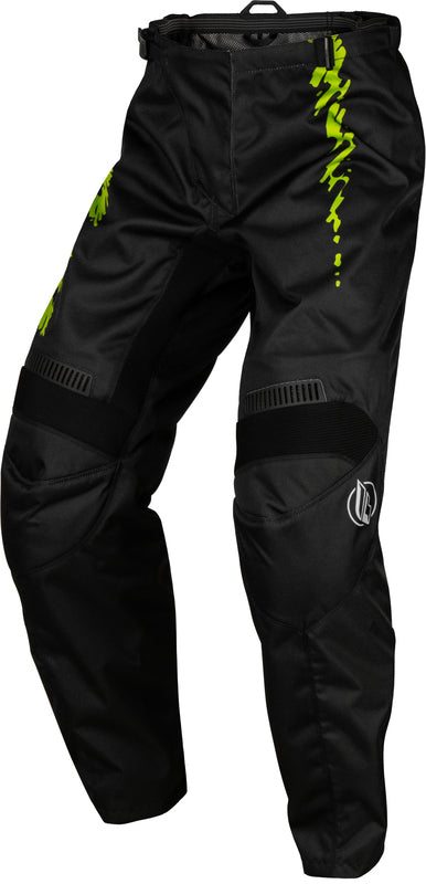 FLY RACING F-16 Youth Children's mat pants - Black/Yellow/Orange