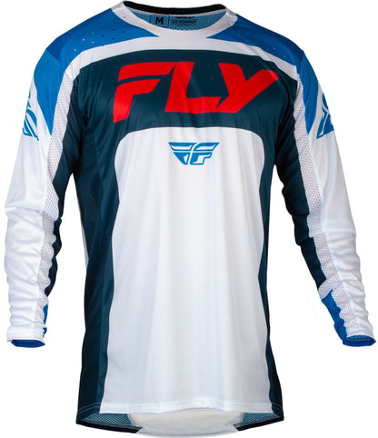 FLY RACING Lite Jersey - Black/White/Denim Grey