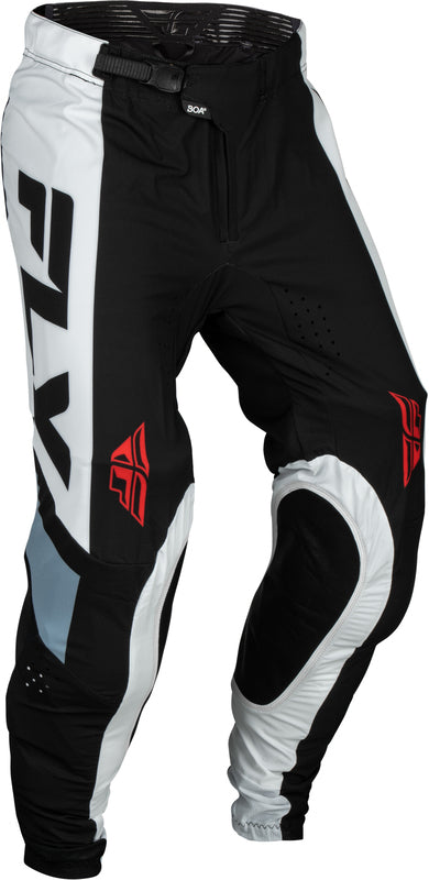 FLY RACING Lite Broek - Zwart/Wit/Denim Grey