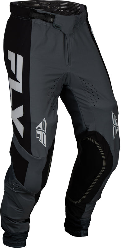 FLY RACING Lite Broek - Zwart/Wit/Denim Grey