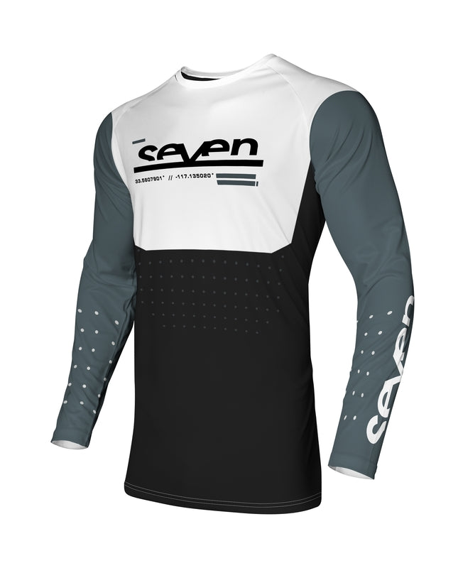 SEVEN Vox Aperture Jersey - Lead/Zwart