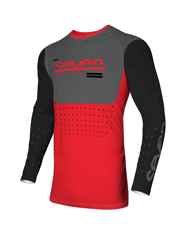 SEVEN Vox Aperture Jersey - Lead/Zwart