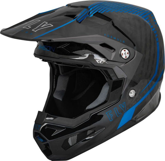 FLY RACING Formula Carbon Tracer Helm - Blauw/Zwart - MD