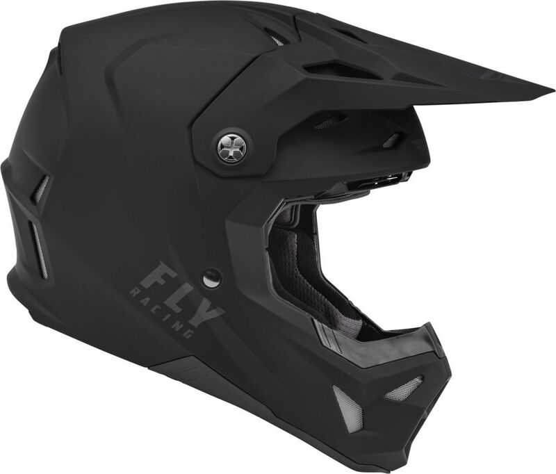 FLY RACING Formula CP Solid Helm - Matzwart