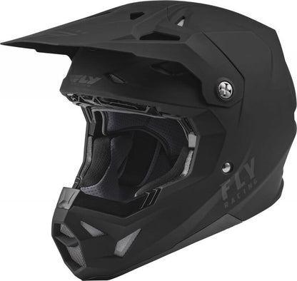 FLY RACING Formula CP Solid Helm - Matzwart