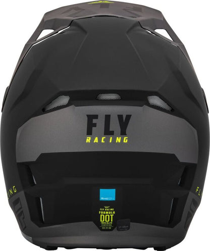 FLY RACING Formula CP Slant Helmet - Matte Black/Grey/Hi-Vis