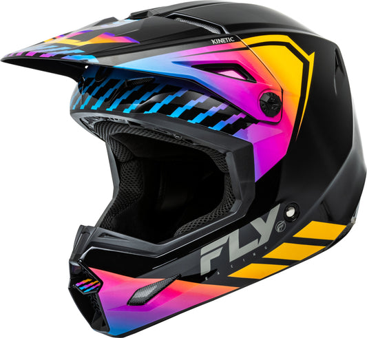 FLY RACING Kinetic Menace Kindermaat helm - Zwart/Sunrise