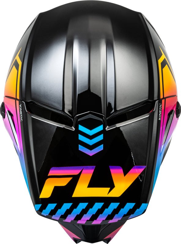 FLY RACING Kinetic Menace Kindermaat helm - Zwart/Sunrise