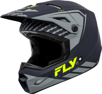 FLY RACING Kinetic Menace Kindermaat helm - Zwart/Sunrise