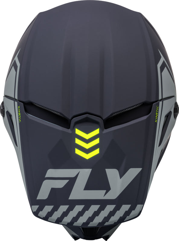 FLY RACING Kinetic Menace Kindermaat helm - Zwart/Sunrise