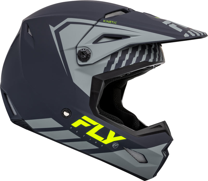 FLY RACING Kinetic Menace Kindermaat helm - Zwart/Sunrise