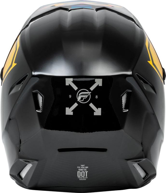 FLY RACING Kinetic Menace Helmet - Black/Sunrise