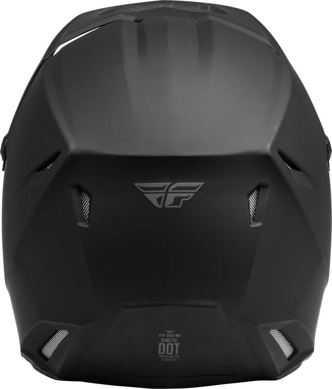 FLY RACING Kinetic Solid Helm - Matzwart