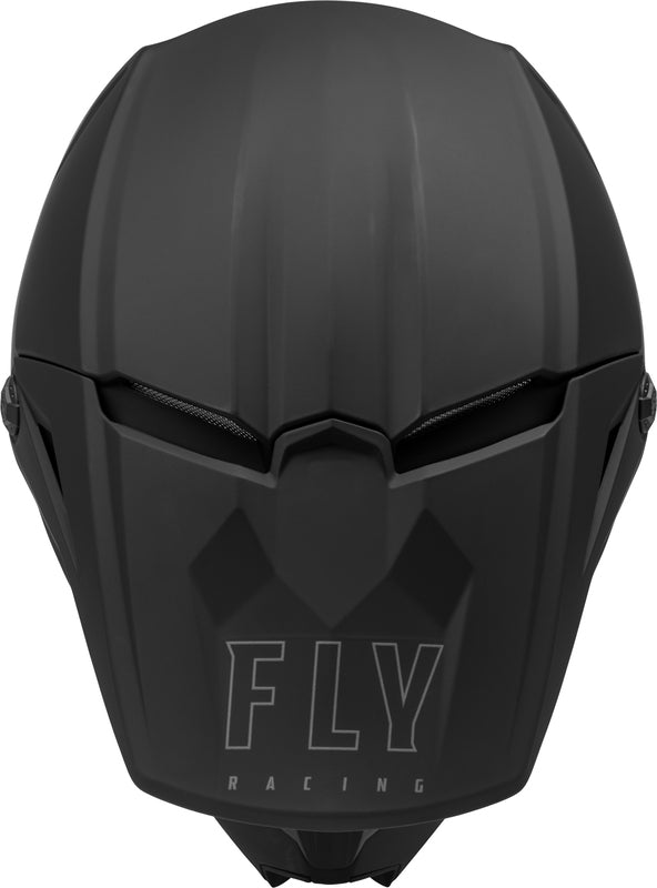 FLY RACING Kinetic Solid Helm - Matzwart