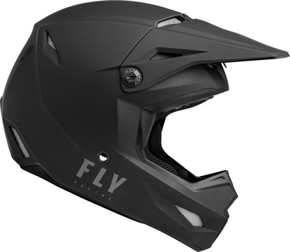 FLY RACING Kinetic Solid Helm - Matzwart